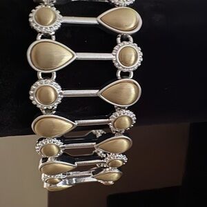 Elegant Gold and Silver Women's Bracelet